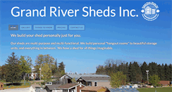 Desktop Screenshot of grandriversheds.com